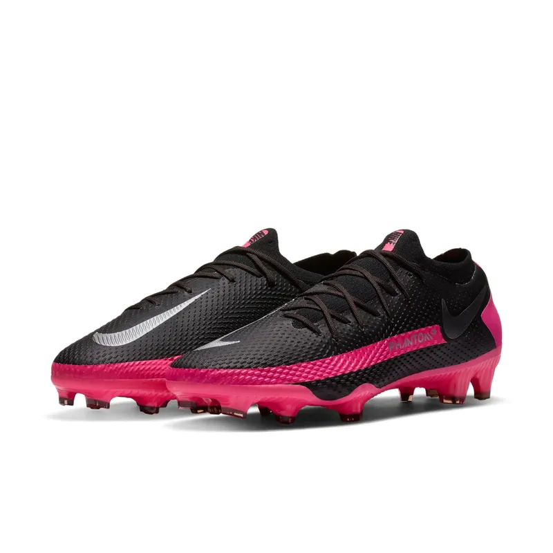Nike Phantom GT Pro FG Black Pink Blast Black/Pink Blast-Metallic Silver (CK8451-006)