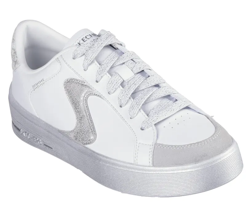 Skechers Hiland – Quite Chic – White / Silver (185170 WSL)