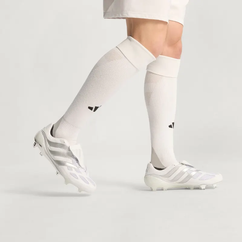 adidas Predator Precision FG White Silver Metallic Made in Germany (JS0571)