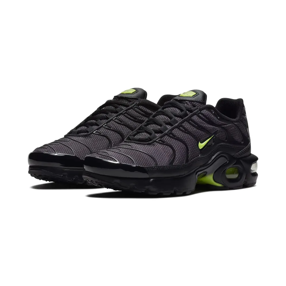 Nike Air Max Plus Black Volt Glow (GS) Black/Volt Glow-Wolf Grey (AO5435-002)