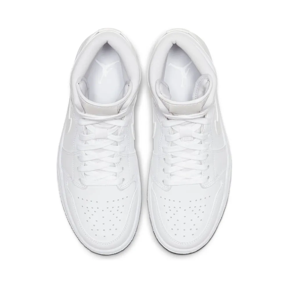 Air Jordan WMNS 1 Mid Triple White (BQ6472-112)
