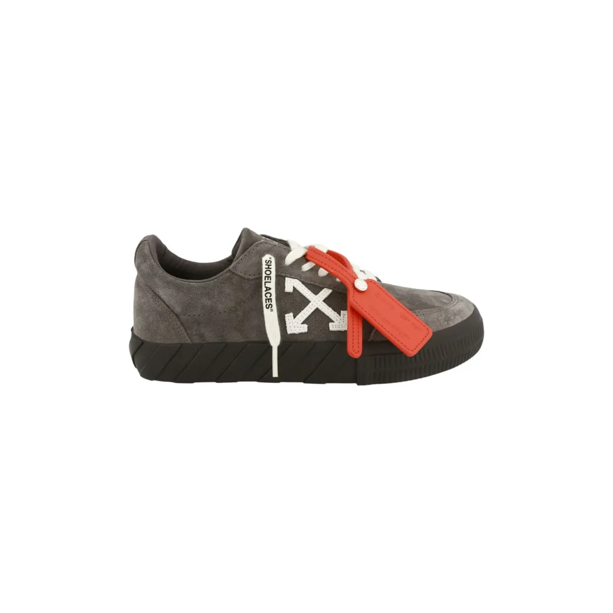 OFF-WHITE Vulc Low Grey Suede (OMIA085F23LEA004701)