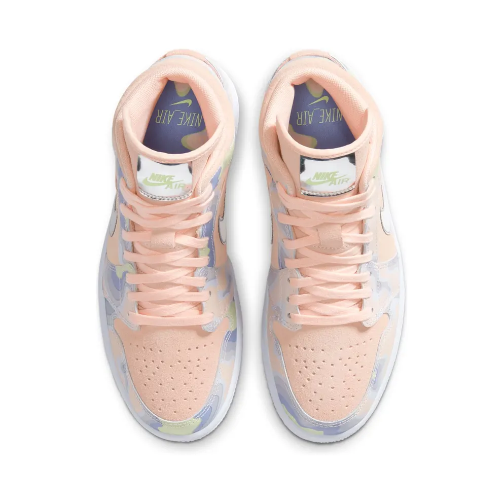 Jordan 1 Mid SE P(HER)SPECTIVE (W) Washed Coral/Chrome-Light Whistle (CW6008-600)