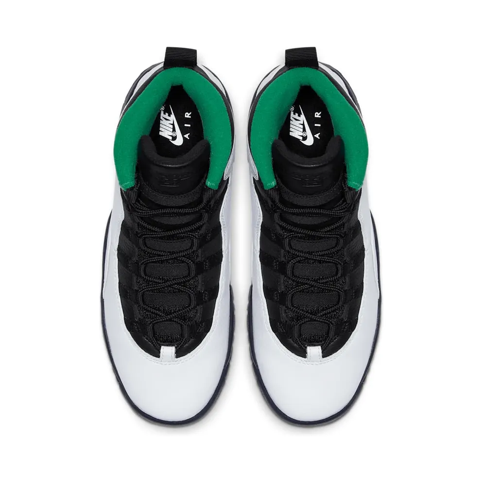 Jordan 10 Retro Seattle (GS) White/Black-Green-Yellow (310806-137)