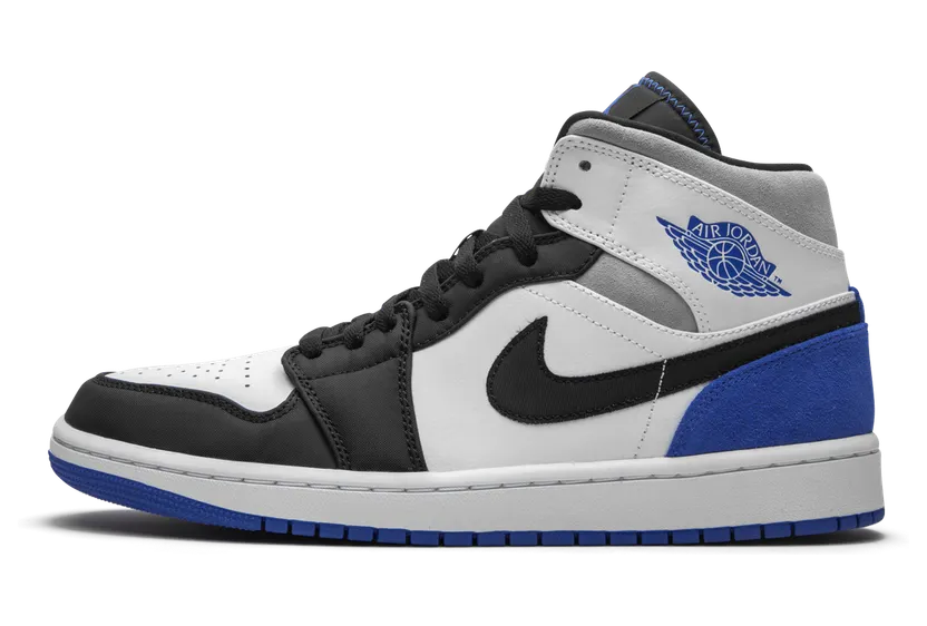 Air Jordan 1 Mid SE Royal Black Toe (852542-102)