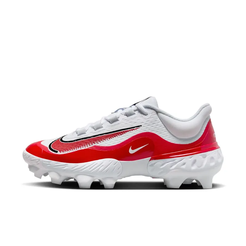 Nike Alpha Huarache Elite 4 Low MCS White Pure Platinum University Red (FD6255-102)