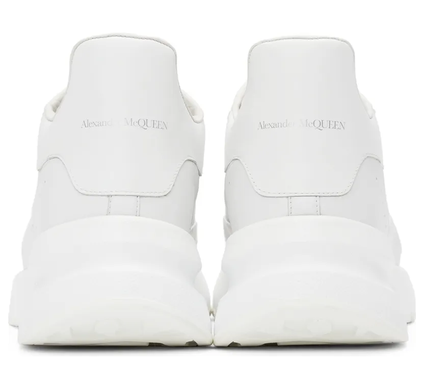 Alexander McQueen Black & White Low Sneakers (575425WHRU3) (4)