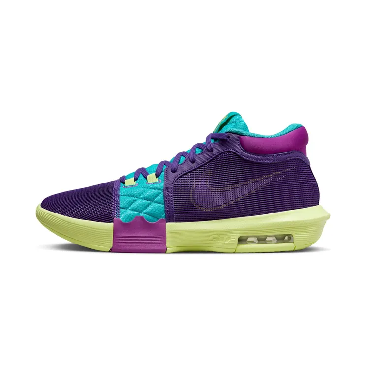 Nike LeBron Witness 8 “Field Purple / Dusty Cactus / Light Lemon Twist / White” (FB2239-500)