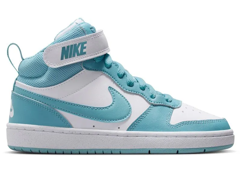 Nike Court Borough Mid 2 White Denim Turquoise (CD7782-129)