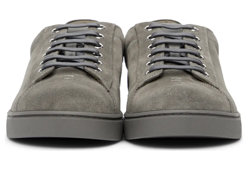 Gianvito Rossi Grey Suede Low-Top Sneakers (S26340-M1GRE-SUE) (2)