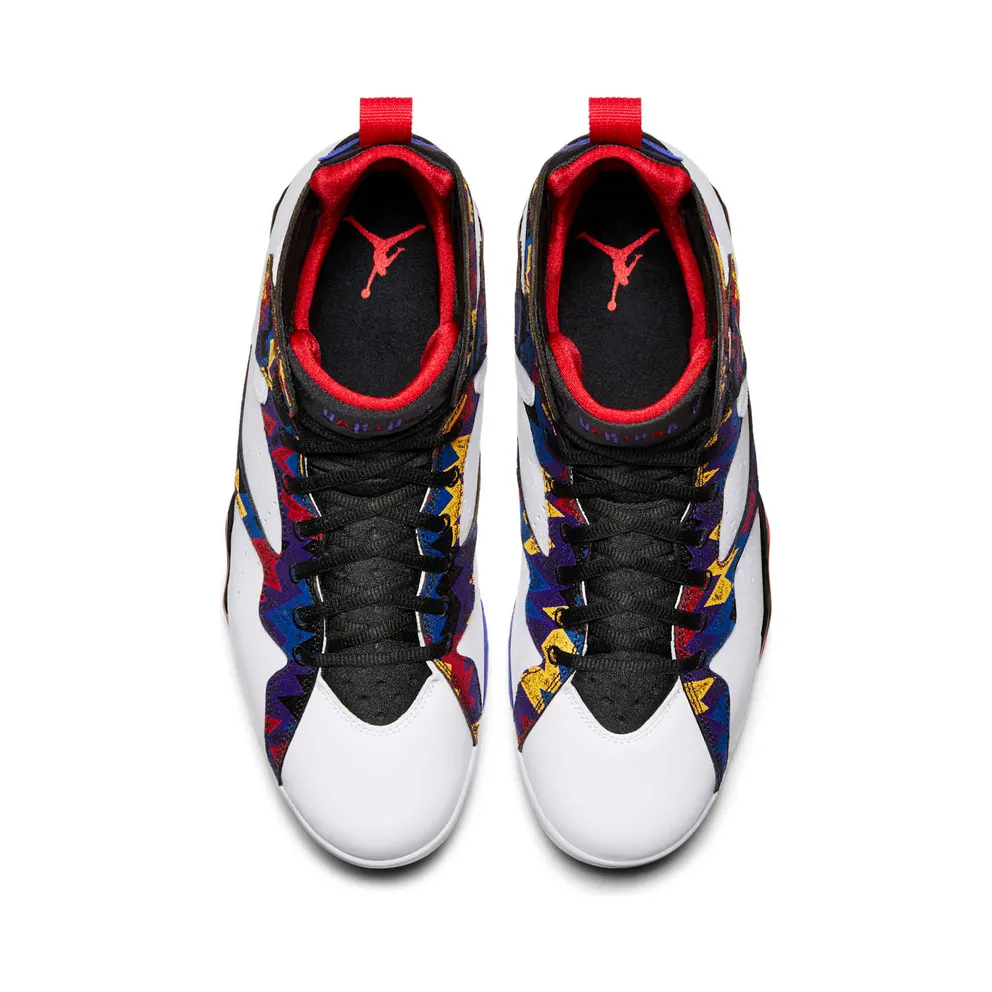 Jordan 7 Retro Nothing But Net White/University Red-Black-Bright Concord (304775-142)