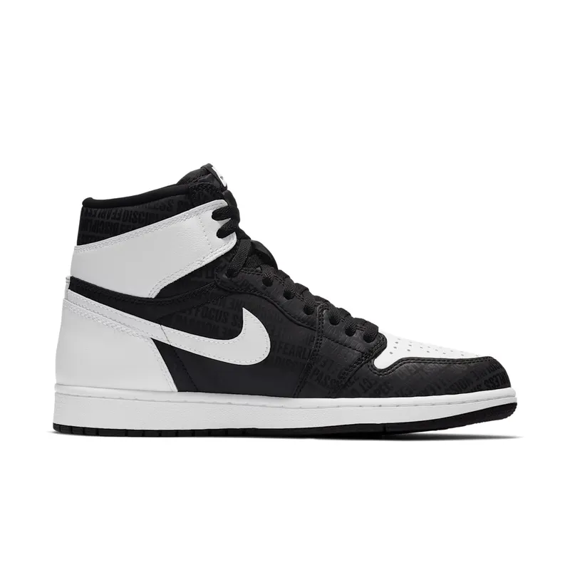 Jordan 1 Retro High RE2PECT (Derek Jeter) Black/White (555088-008)