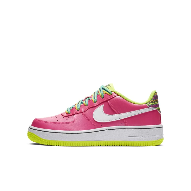Nike Air Force 1 Low Pink Volt Aqua (GS) Pink Blast/Volt-Oracle Aqua-White (CW5761-600)