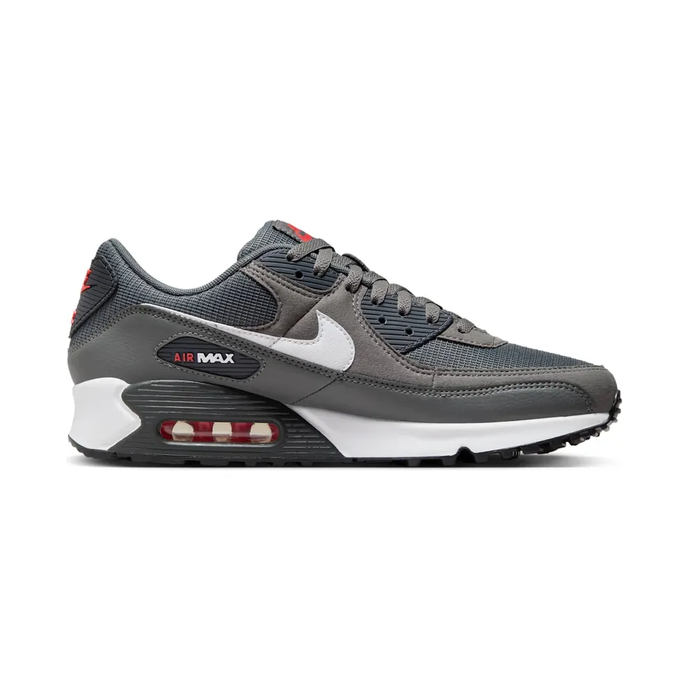 Nike Air Max 90 “Iron Grey University Red” (DR0145-003)