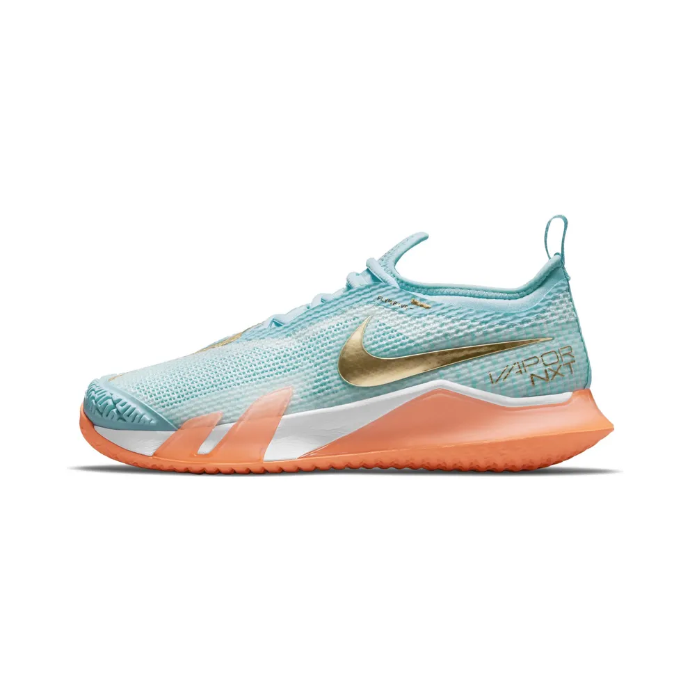 NikeCourt React Vapor Nxt Hardcourt Blue “Copa / Bright Mango / White / Metallic Gold” (CV0742-400)