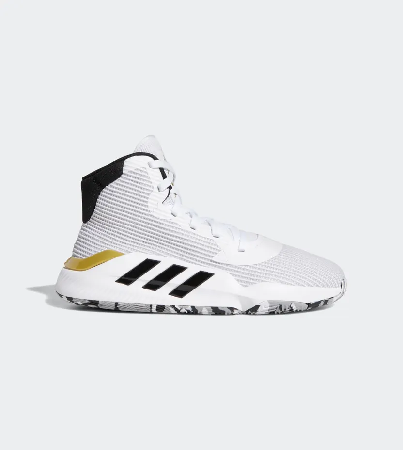 Adidas Pro Bounce 2019 ‘White Gold Metallic’ Cloud White/Core Black/Gold Metallic (EE3896)