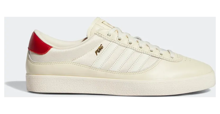 adidas Puig Indoor Schuh Cream White / Cream White / Scarlet (GW3150)