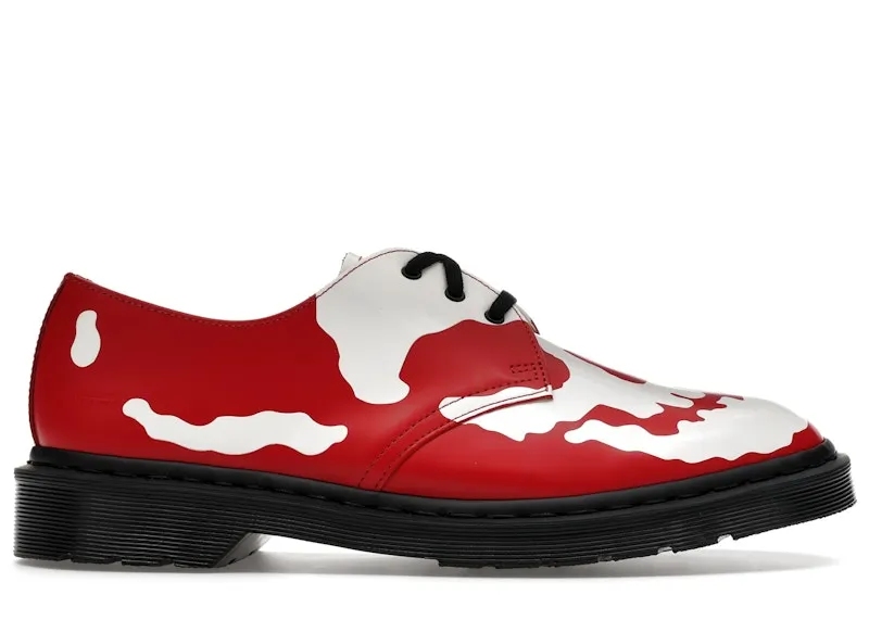 Dr. Martens 1461 3-Eye Shoe Supreme Skull Red White (42936600)