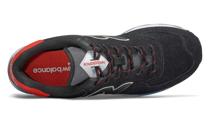 New Balance 574 Black Velocity Red Black/Velocity Red (ML574JHO)
