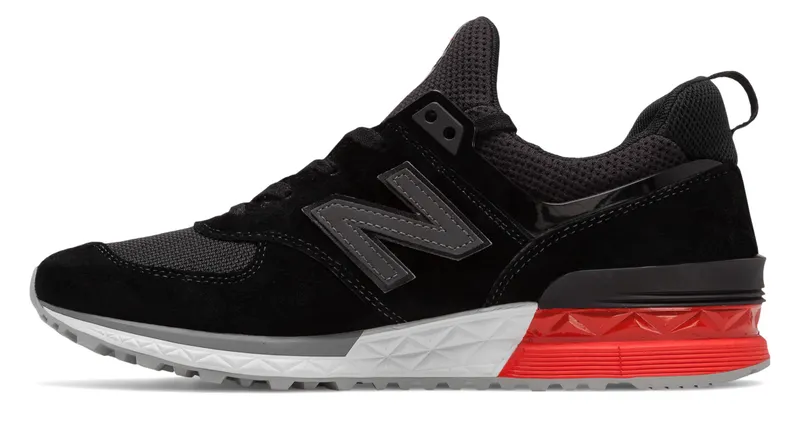 New Balance 574 Sport Black Red (MS574AB)