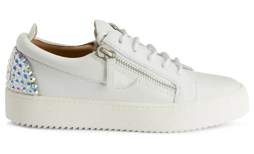 Giuseppe Zanotti Gail sneakers verfraaid met stras – Wit (RS40007001)