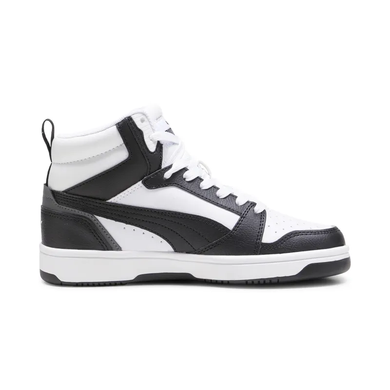 Puma Rebound V6 Mid “Puma White / Puma Black / For All Time Red” (393831_01)