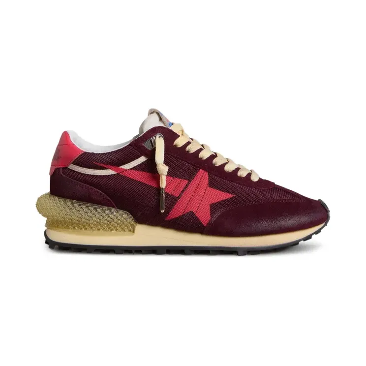 Golden Goose Marathon Mesh-Sneakers mit Sternen “Red” (GWF00684F007842)