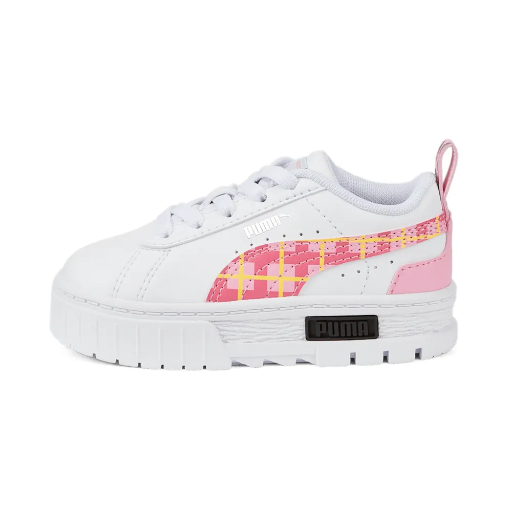 Puma Mayze ’90s Prep with alternatieve sluiting White/Pink/Black (386087-01)
