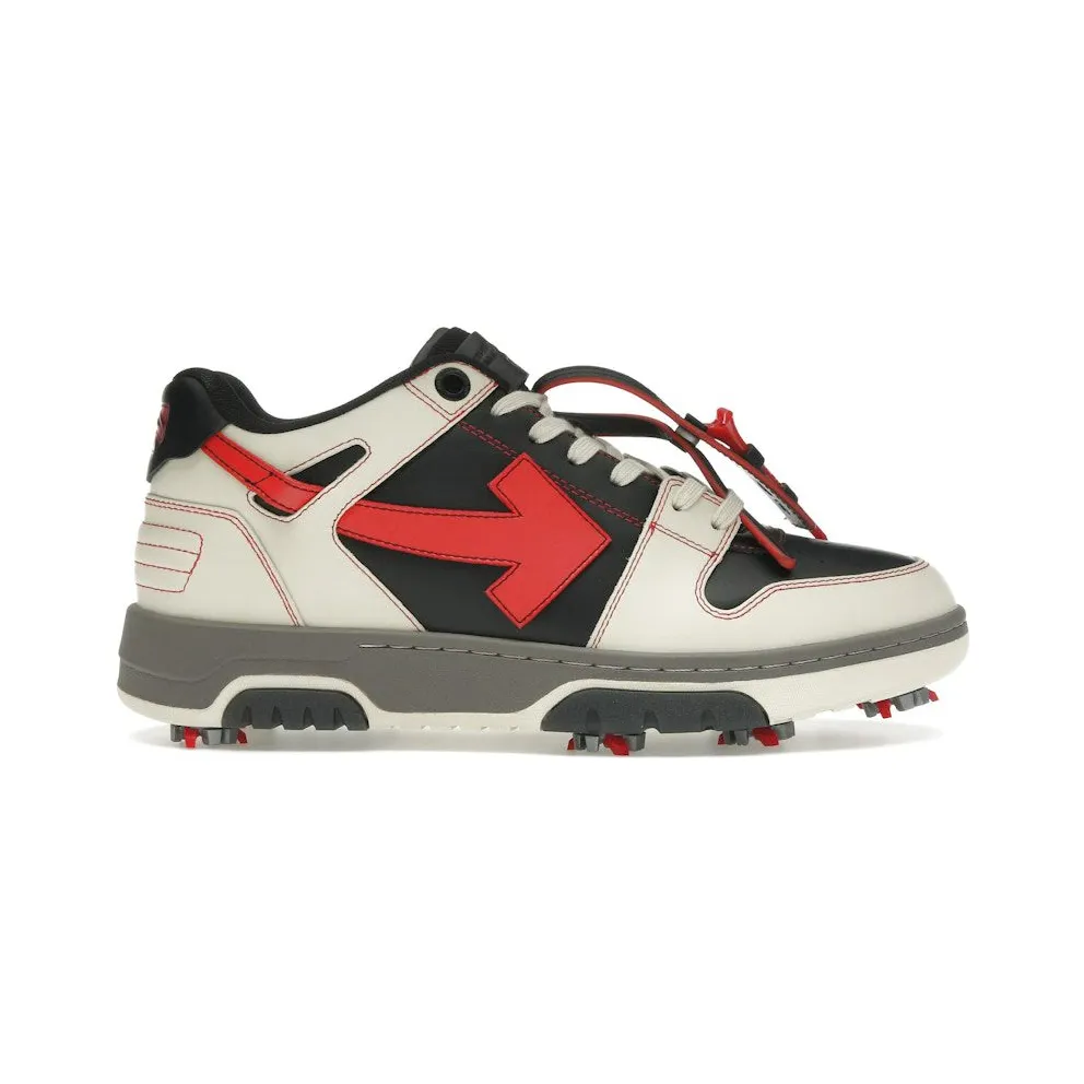 OFF-WHITE Out Of Office OOO Low Tops Golf Paris Hilinski Red Black (OMIA29DT24LEA0010325)