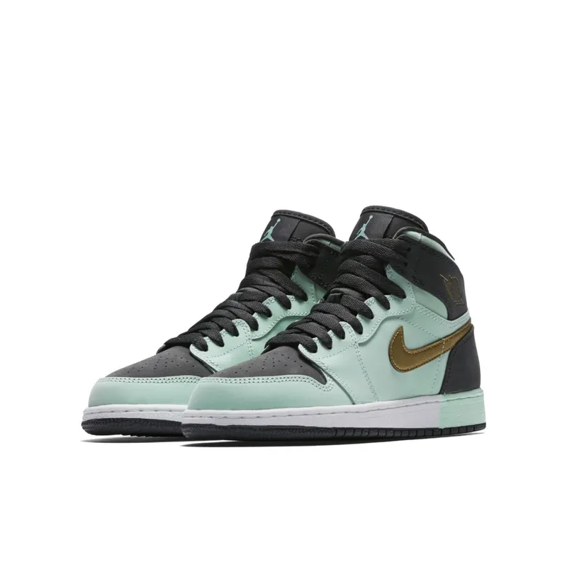 Jordan 1 Retro High Mint Foam Anthracite Metallic Gold (GS) Mint Foam/Anthracite-White-Metallic Gold (332148-300)