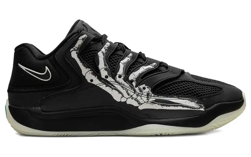 Nike KD18 Slim Reaper sneakers met skeletprint – Zwart (IM1347)