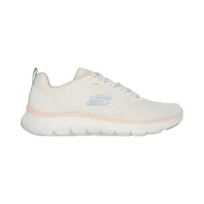 Skechers Flex Appeal 5.0 Natural Mesh / Light Blue / Peach Trim (150201-NTMT)