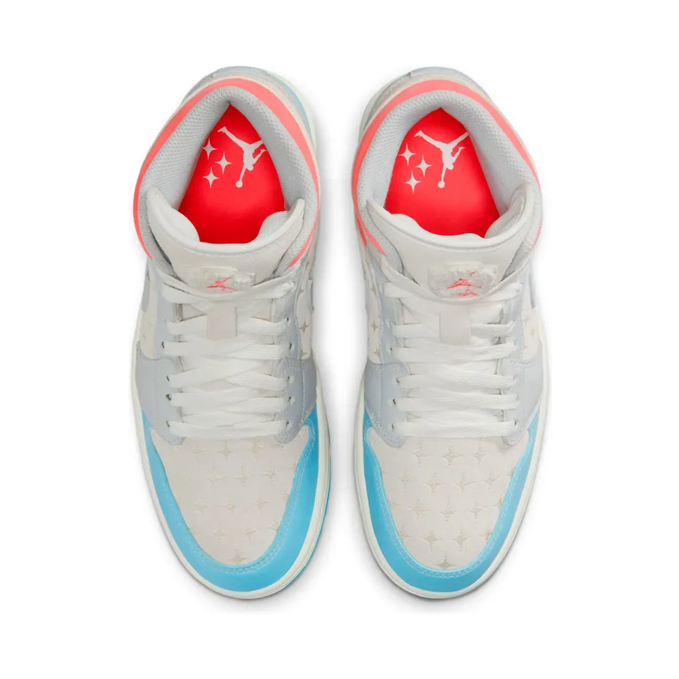 Air Jordan 1 Mid “White/Light Blue/Pink” (IM7420-133)