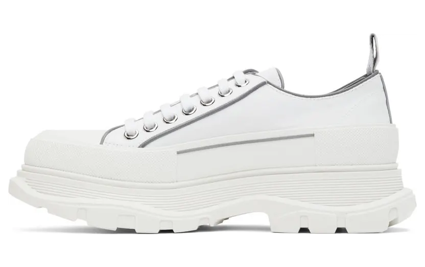 Alexander McQueen White Tread Slick Sneakers (705664W4TGA) (3)