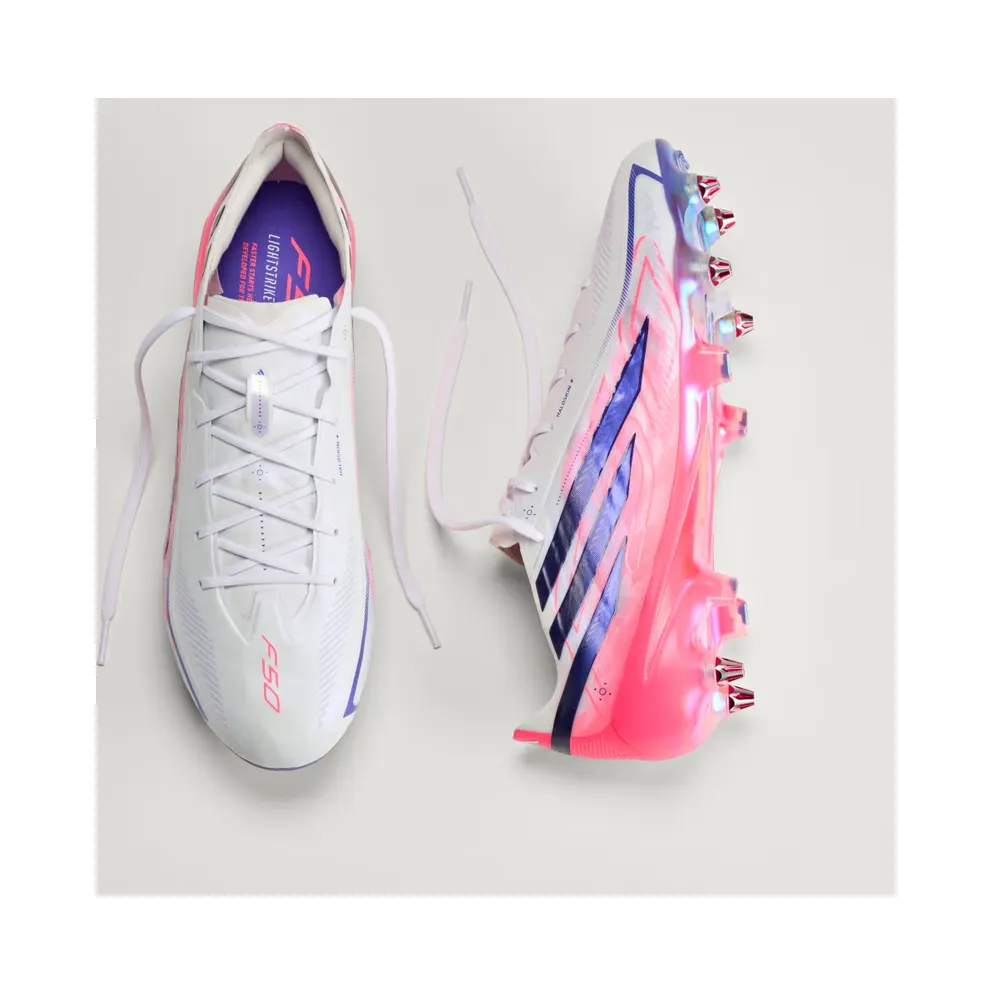 adidas F50 Hyperfast Elite Soft Ground Football Boots “Cloud White / Solar Purple / Solar Turbo” (KJ6084)