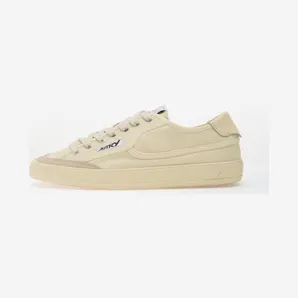 Autry Windscape Low Cream Canvas Suede
