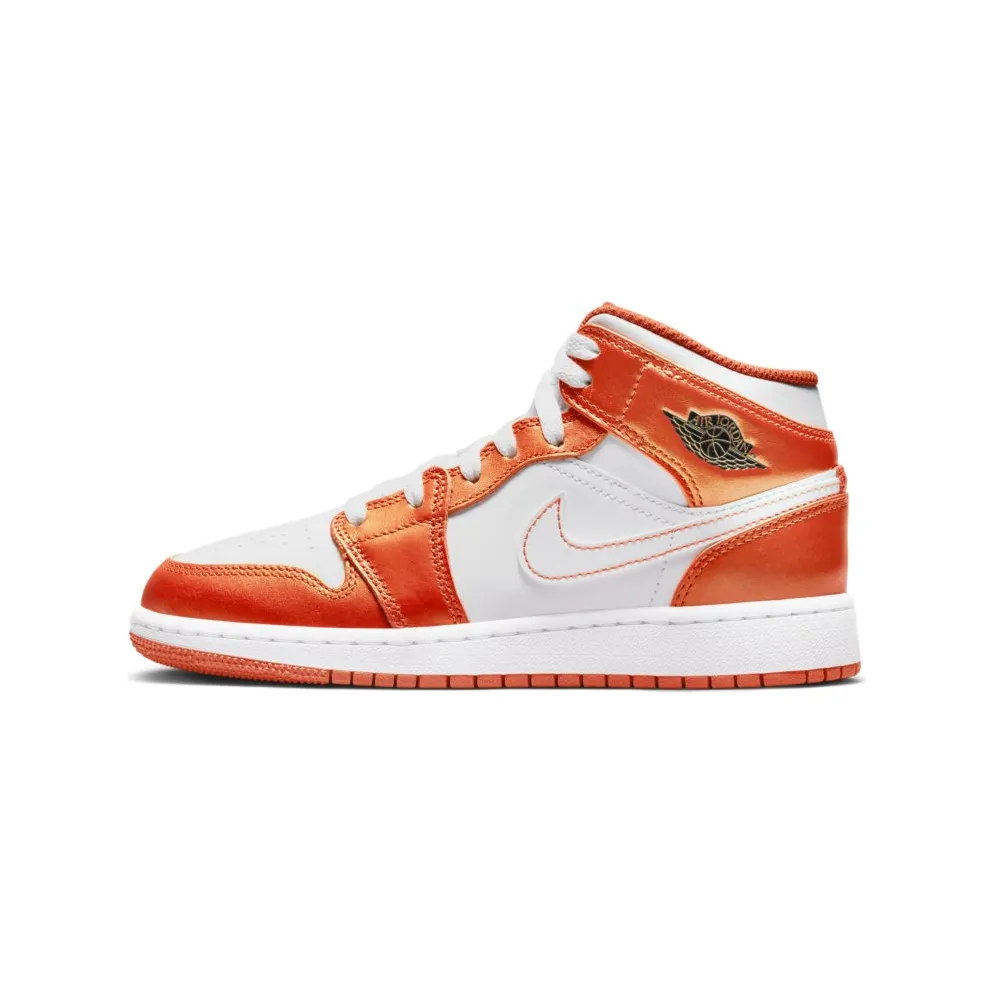 Jordan 1 Mid Metallic Orange (GS) (DM4228-800)
