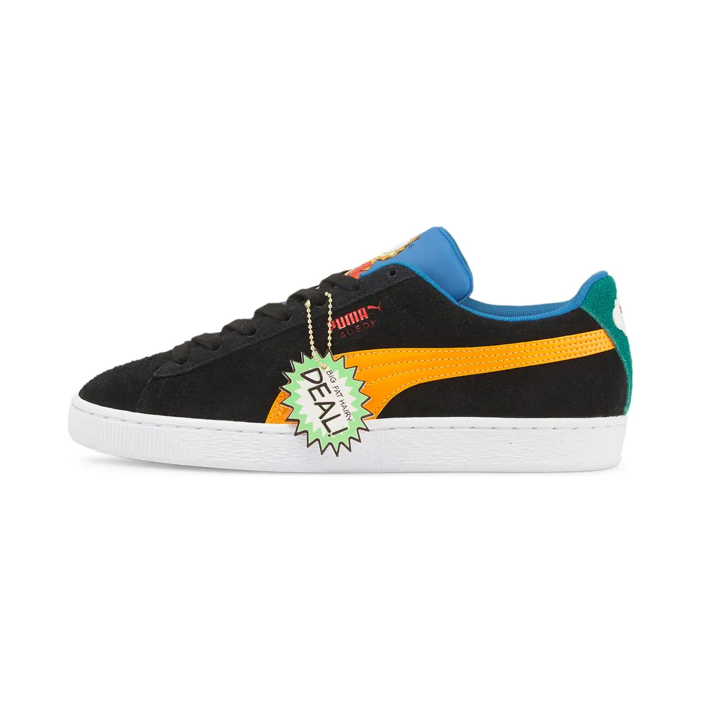 Puma Suede Garfield Dark Cheddar / Celandine / Vallarta Blue (384182-01)