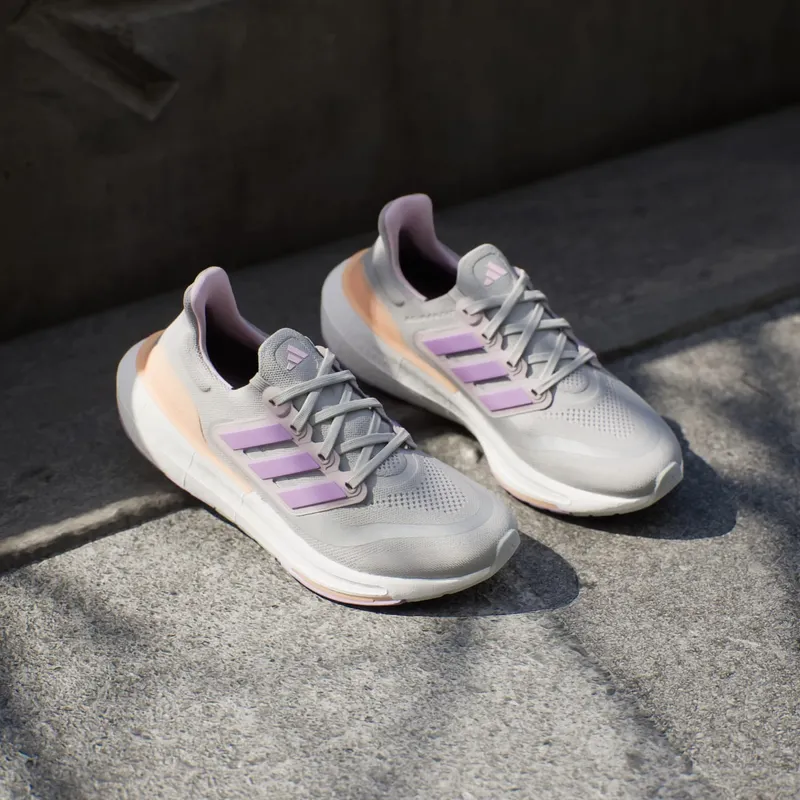 adidas Ultra Boost Light Grey Violet Fusion Acid Orange (IE1762)