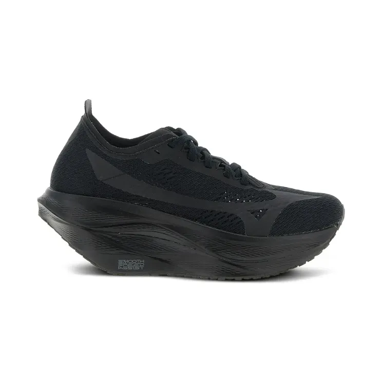 Comme Des Garçons x Mizuno Wave Rebellion Pro 3 opengewerkte “Black” (GPK105)