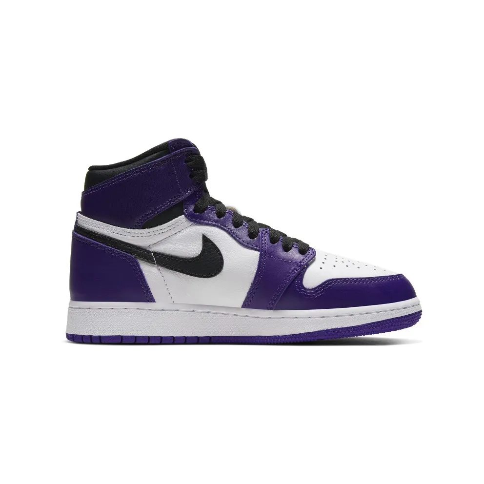 Air Jordan 1 Retro High Court Purple White (GS) (575441-500)