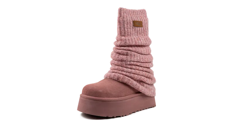 Ugg Classic Mini Dipper Legwarmer Boot “Pink Dawn” (1178990-PDW)