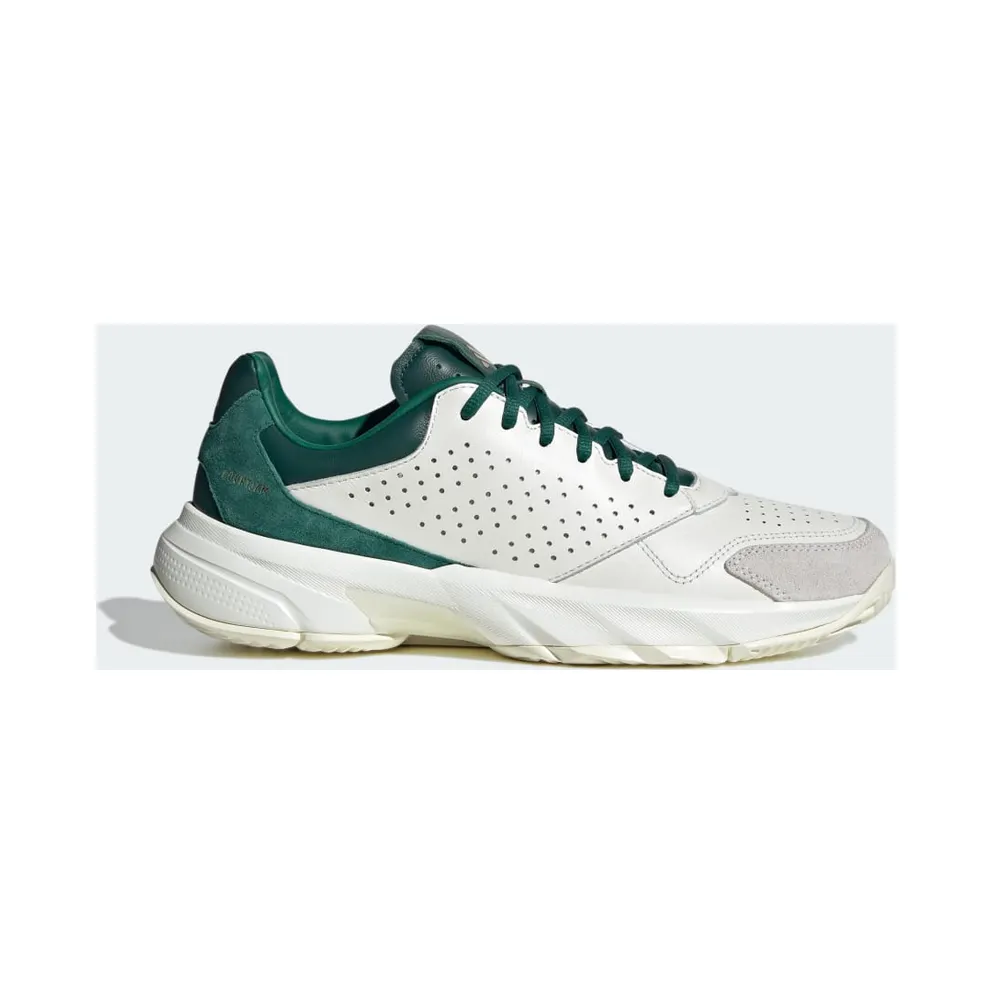 Adidas Courtjam Control 3 Premium Tennisschuhe Core White / Core White / Collegiate Green (JI4236)