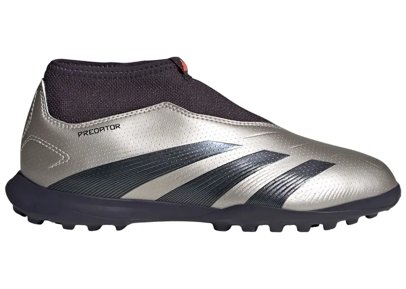 adidas Predator League Laceless Turf Platinum Metallic Aurora Black Turbo (IF6428)