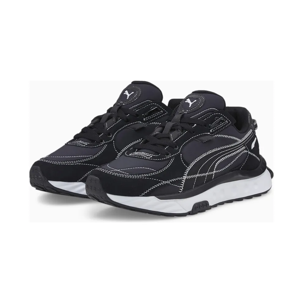 Women’s PUMA Wild Rider Embroidered Black/White (383698-02)