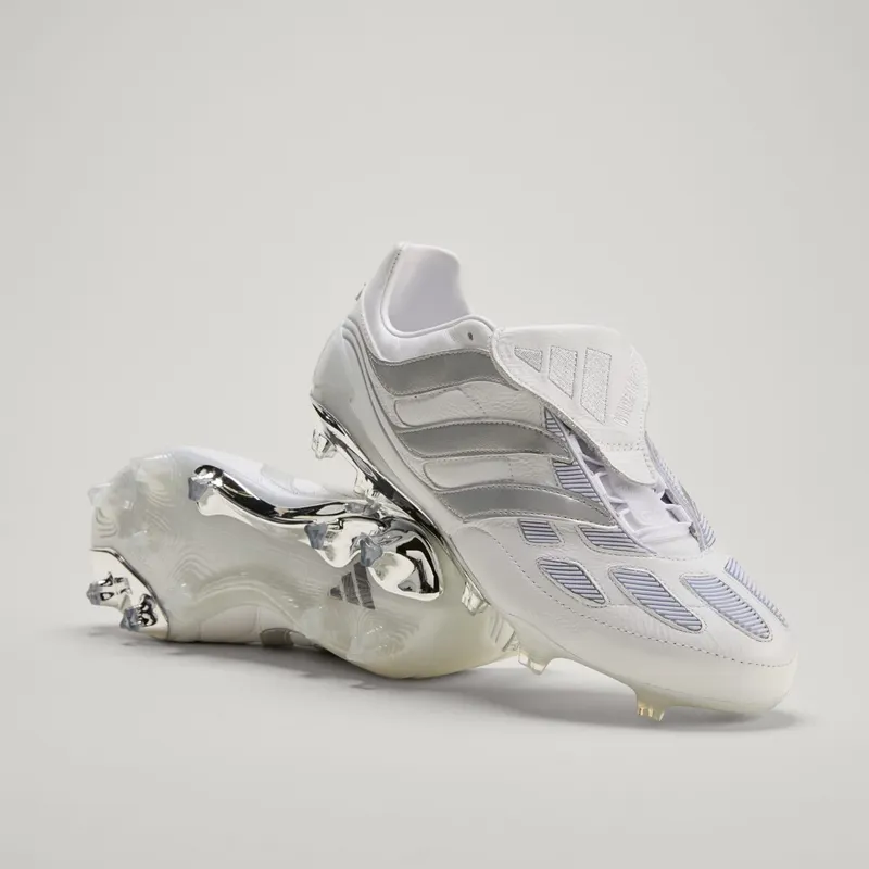 adidas Predator Precision FG White Silver Metallic Made in Germany (JS0571)