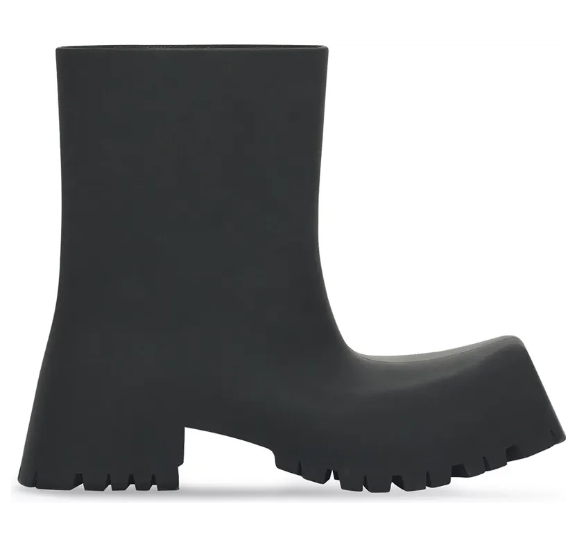 Balenciaga Trooper Rubber Boot Black (680660W0FO81000)