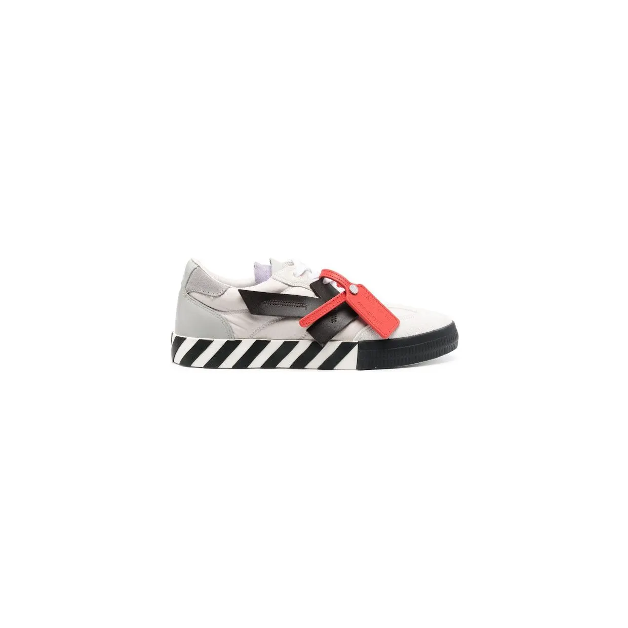 OFF-WHITE Vulc Low Logo Patch White Black (OMIA232S23LEA0010110)