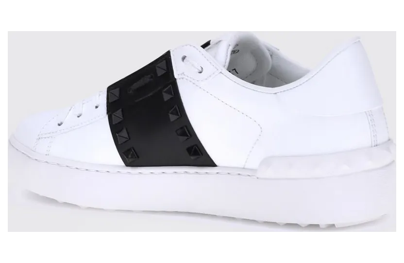 Valentino garavani Rockstud Untitled Sneakers in Smooth Leather with Studs White (S0A01LTUA01) (2)