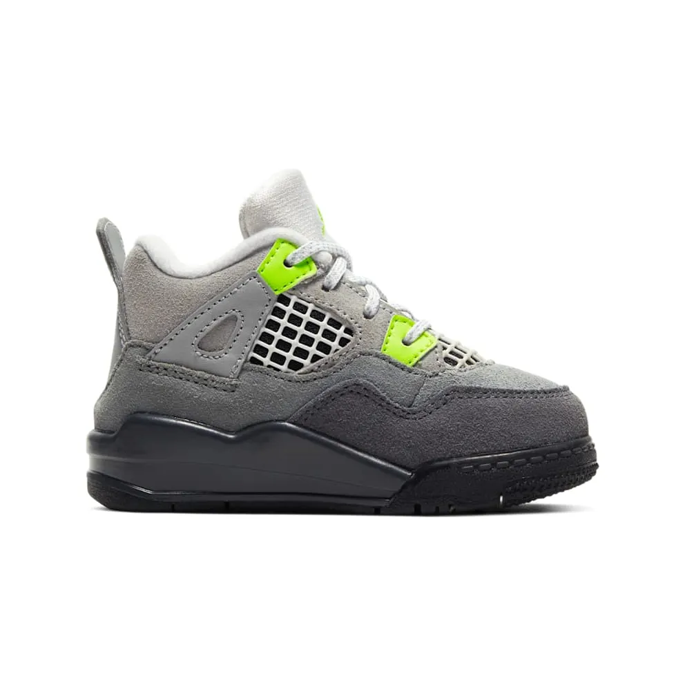 Jordan 4 Retro SE 95 Neon (TD) Cool Grey/Volt-Wolf Grey-Anthracite (CT5345-007)